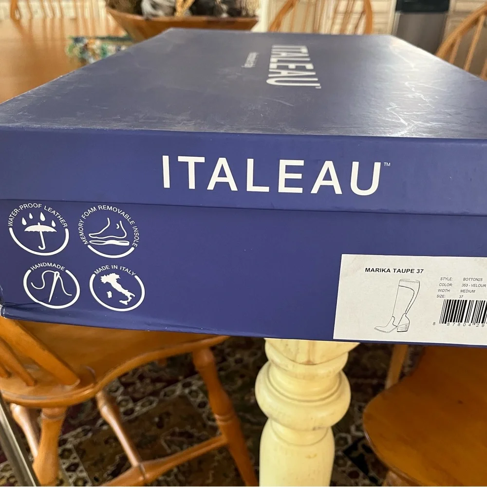 Italeau Marika waterproof knee high riding boots size 37 US 6.5